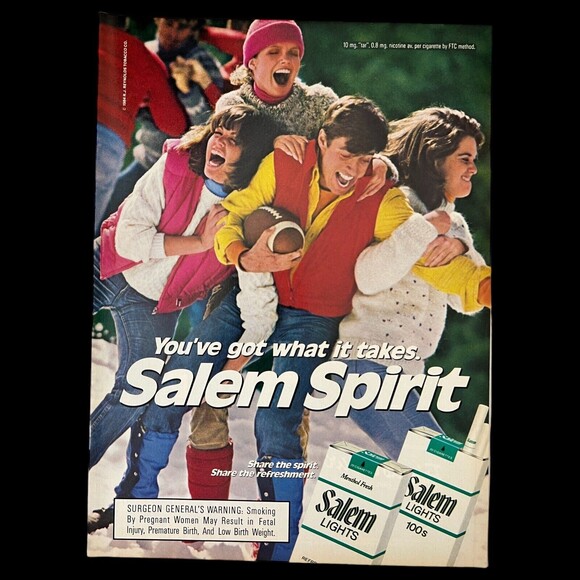 *2 ADS- 1987 Smirnoff Vodka Friends/Salem Spirit Cigarettes VINTAGE Print Ad - Picture 5 of 5